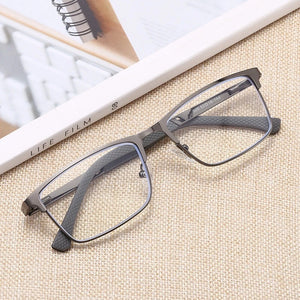 Metal square Frame Men & Women Business Reading Glsses anti-blue light presbyopia eyeglasses Optical Lenses +1.0 to +4.0